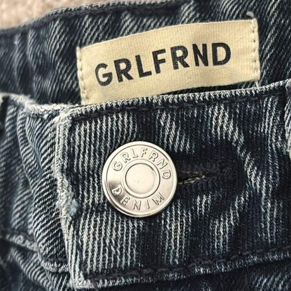 GRLFRND Harlow Highrise bootcut Women's loose Slit hem Jeans - Picture 12 of 17